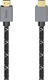 Produktbild: Hama HDMI Anschlusskabel HDMI-A Stecker, HDMI-A Stecker 2.00 m Grau, Schwarz 00200504 8K UHD HDMI-Kabel