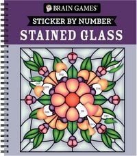 Produktbild: Brain Games - Sticker by Number: Stained Glass (28 Images to Sticker)