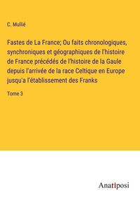 Produktbild: Fastes de La France; Ou faits chronologiques, synchroniques et g&eacute;ographiques de l'histoire de France pr&eacute;c&eacute;d&eacute;s de l'histoire de la Gaule depuis l'arriv