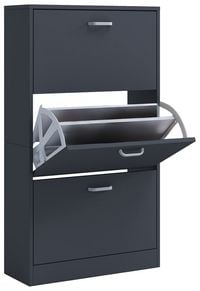 Produktbild: Holz Regal Schuhschrank Schuhkipper Serie Sipos L