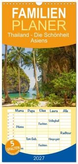 Produktbild: Familienplaner 2027 - Thailand - Die Sch&ouml;nheit Asiens mit 5 Spalten (Wandkalender, 21 x 45 cm) CALVENDO