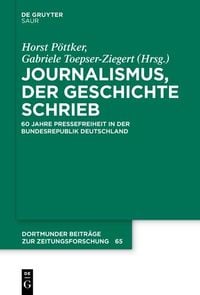 Produktbild: Journalismus, der Geschichte schrieb