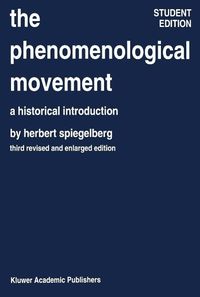 Produktbild: The Phenomenological Movement