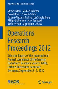 Produktbild: Operations Research Proceedings 2012