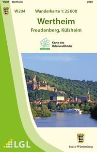 Produktbild: Wanderkarte 1:25 000 Wertheim