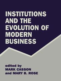Produktbild: Institutions and the Evolution of Modern Business