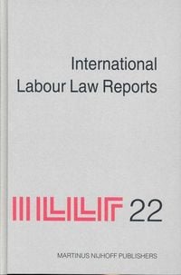 Produktbild: International Labour Law Reports, Volume 22