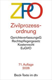 Produktbild: Zivilprozessordnung