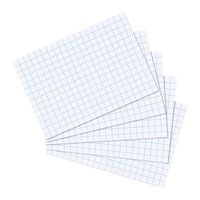Produktbild: Herlitz Karteikarte A6 kariert wei&szlig; 100er Packung