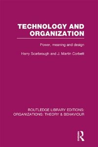 Produktbild: Technology and Organization (RLE: Organizations)