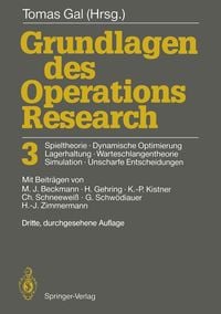 Produktbild: Grundlagen des Operations Research 3