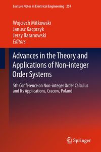 Produktbild: Advances in the Theory and Applications of Non-integer Order Systems