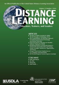Produktbild: Distance Learning Vol 13 Issue 1