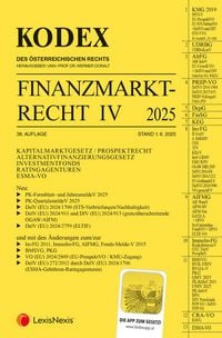 Produktbild: KODEX Finanzmarktrecht Band IV 2025