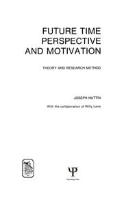 Produktbild: Future Time Perspective and Motivation