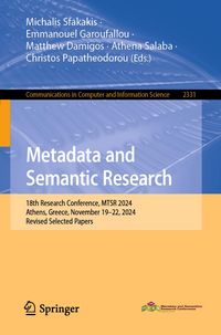 Produktbild: Metadata and Semantic Research
