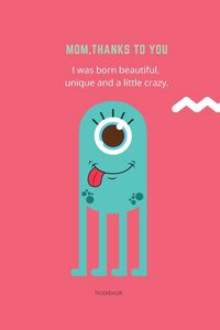 Produktbild: Mom Thanks To You Notebook