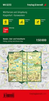 Wörthersee und Umgebung, Wander-, Rad- und Freizeitkarte 1:50.000, freytag & berndt, WK 0233
