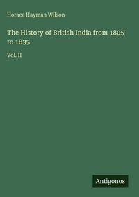 Produktbild: The History of British India from 1805 to 1835