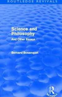 Produktbild: Bosanquet, B: Science and Philosophy