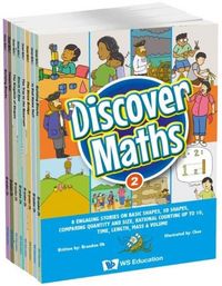 Produktbild: Discover Maths 2: 8 Engaging Stories on Basic Shapes, 3D Shapes, Comparing Quantity and Size, Rational Counting Up to 10, Time, Length, Mass & Volume