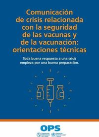 Produktbild: Comunicaci&oacute;n de Crisis Relacionada Con La Seguridad de Las Vacunas Y de la Vacunaci&oacute;n