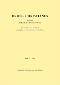 Produktbild: Oriens Christianus 89 (2005)