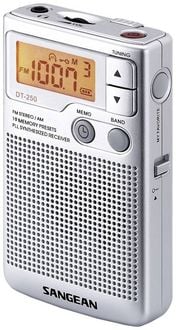 Produktbild: Sangean Pocket 250 Taschenradio UKW, MW Silber
