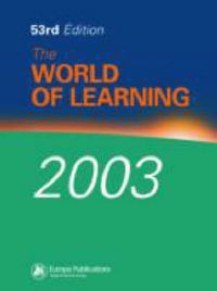 Produktbild: World of Learning 2003