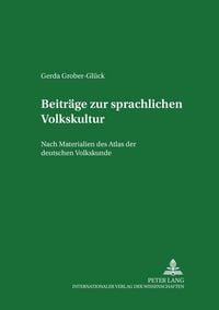 Produktbild: Beitr&auml;ge zur sprachlichen Volkskultur