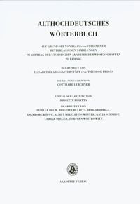 Produktbild: Althochdeutsches W&ouml;rterbuch / Band VI: M&ndash;N, 4. Lieferung (manchlotun bis mastic)