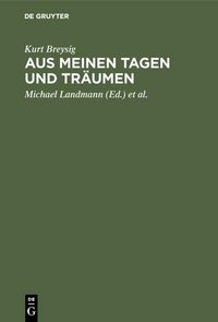 Produktbild: Aus meinen Tagen und Tr&auml;umen