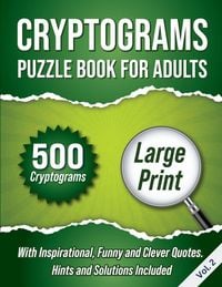 Produktbild: Cryptograms Puzzle Book For Adults