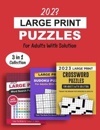 Produktbild: 2023 Large Print Puzzles For Adults With Solution