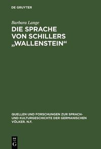 Produktbild: Die Sprache von Schillers "Wallenstein"
