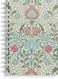 Produktbild: Burde Notizbuch A5 blue/green flowers