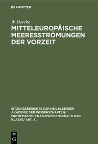 Produktbild: Mitteleurop&auml;ische Meeresstr&ouml;mungen der Vorzeit