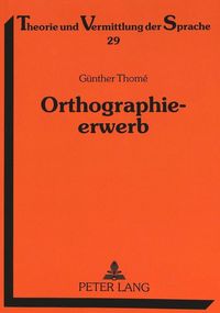 Bild vom Artikel Orthographieerwerb vom Autor Günther Thomé