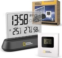 Produktbild: Bresser 13872 - NATIONAL GEOGRAPHIC Funkwetterstation Transparent, drahtlos