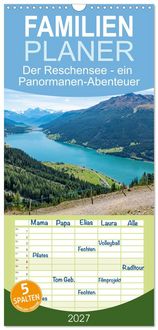 Produktbild: Familienplaner 2027 - Der Reschensee - ein Panormanen-Abenteuer mit 5 Spalten (Wandkalender, 21 x 45 cm) CALVENDO
