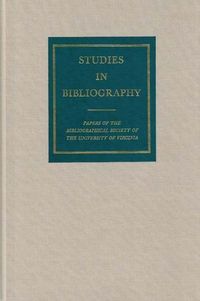Produktbild: Studies in Bibliography Volume