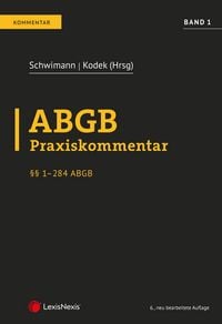Produktbild: ABGB Praxiskommentar / ABGB Praxiskommentar - Band 1, 6. Auflage