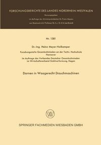Produktbild: Dornen in Waagerecht-Stauchmaschinen
