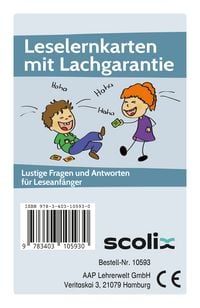 Produktbild: Leselernkarten mit Lachgarantie