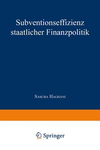 Produktbild: Subventionseffizienz staatlicher Finanzpolitik