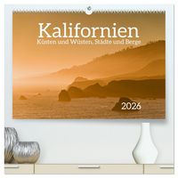 Produktbild: Kalifornien - K&uuml;sten und W&uuml;sten, St&auml;dte und Berge (hochwertiger Premium Wandkalender 2026 DIN A2 quer), Kunstdruck in Hochglanz
