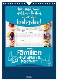 Produktbild: Unser Familien-Putzplan & Kalender 2026 (Wandkalender 2026 DIN A4 hoch), CALVENDO Monatskalender