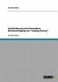 Produktbild: Lesef&ouml;rderung unter besonderer Ber&uuml;cksichtigung von "reading fluency"