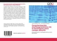 Produktbild: Caracterizaci&oacute;n morfoagron&oacute;mica de la berenjena para campo abierto