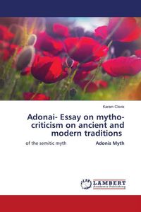 Produktbild: Adonai- Essay on mytho-criticism on ancient and modern traditions
